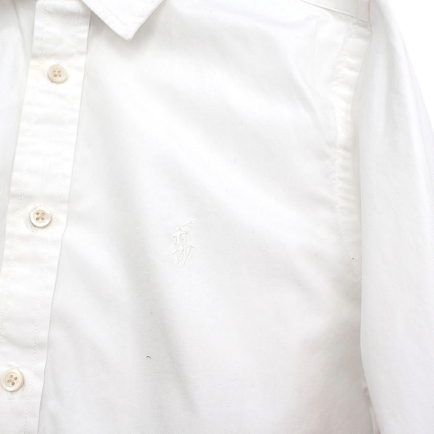 Ralph Lauren Polo White Cotton Long Sleeve Top