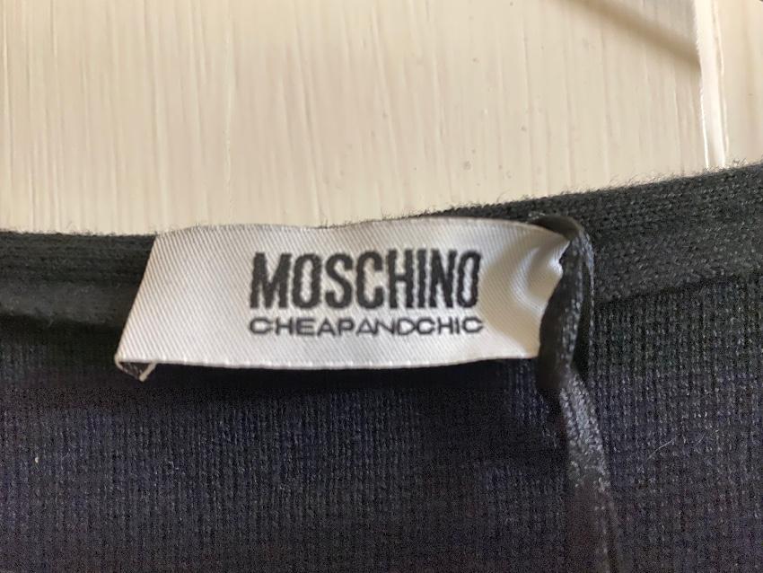 Moschino Cheap & Chic Black Wool Blend Cardigan