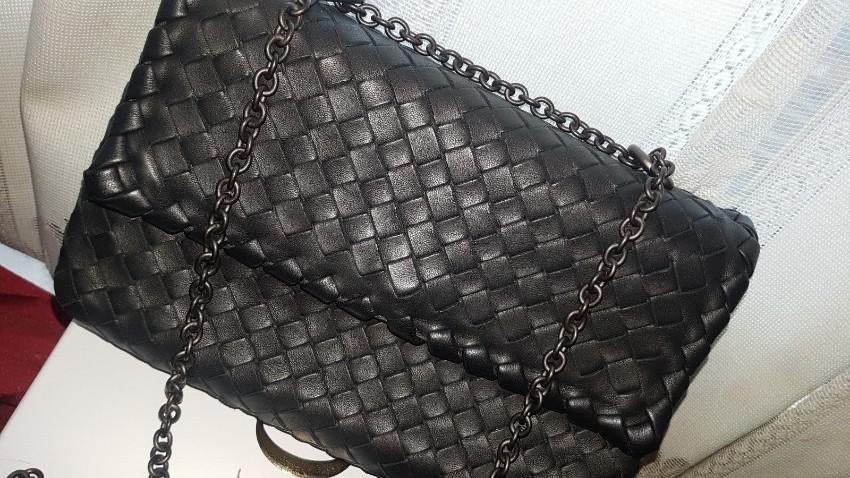 Bottega Veneta Baby Olimpia Intrecciato Leather Shoulder Bag