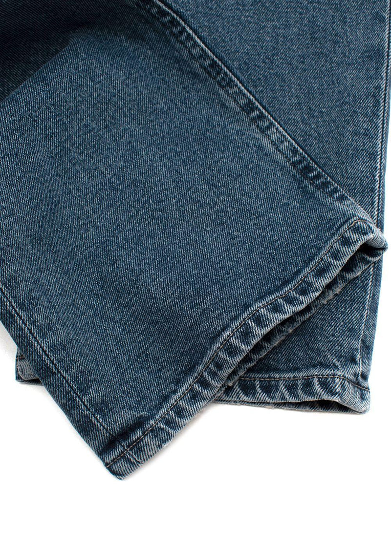 Mid-wash denim Morgan straight leg jeans