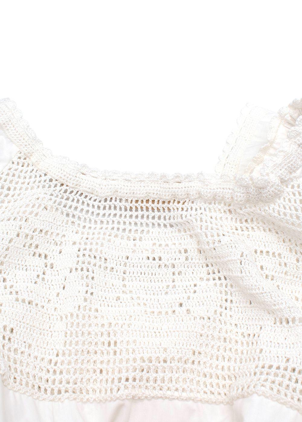 Aliai Forte White Dress with Lace Details