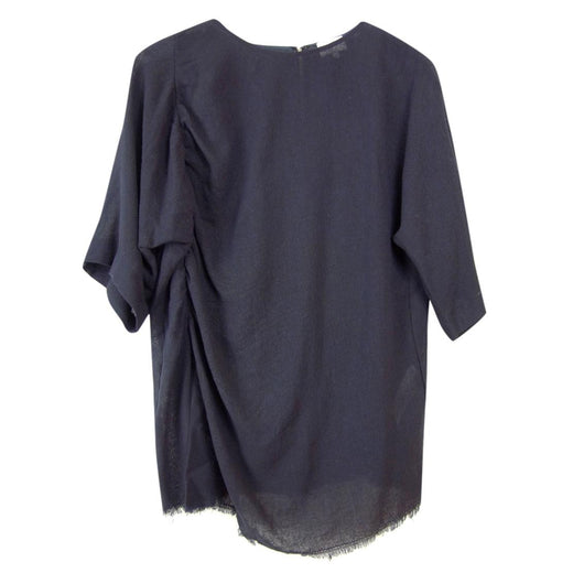 Bimba Y Lola Black Ruched Detail Crew Neck Top