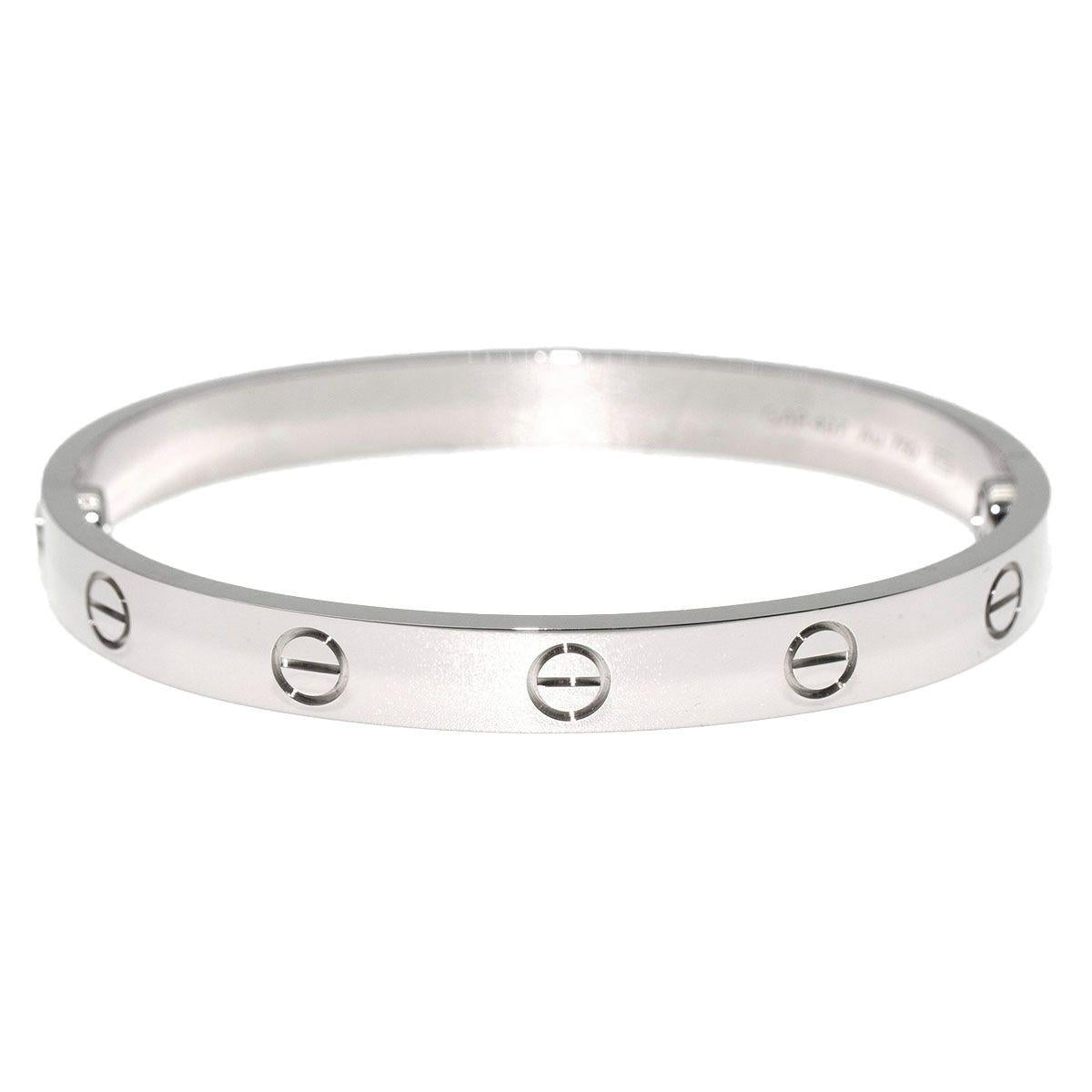 Cartier LOVE Classic White Gold Bracelet 16 (with Box