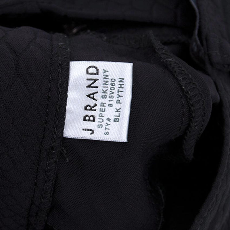 J Brand Black Python Patterned Jeans