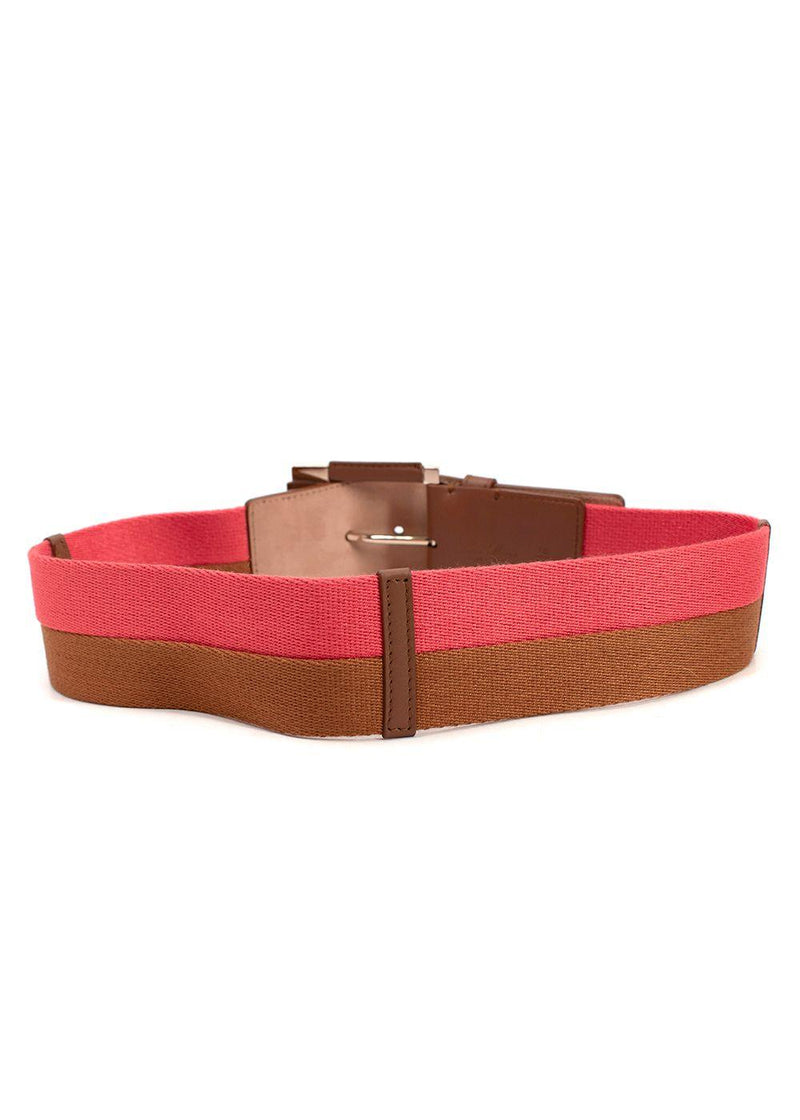 Loro Piana Bicolour Fabric Belt - Size 75