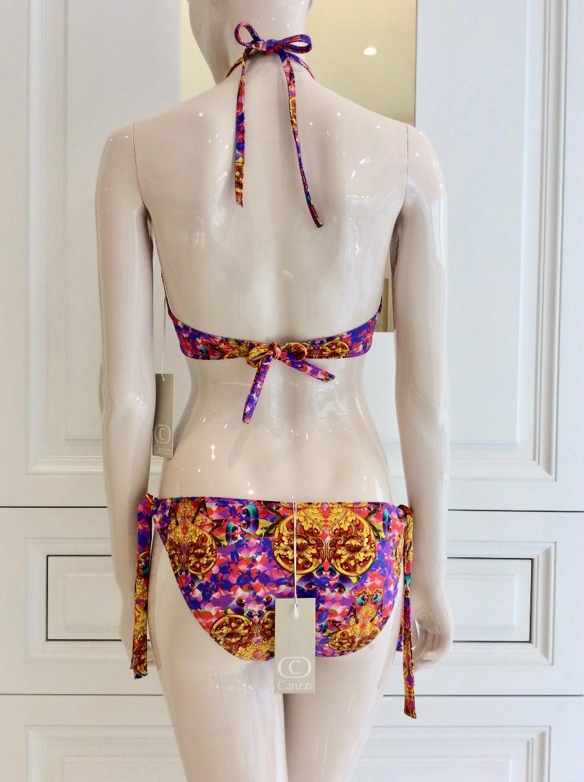 Couture Bali Print Bandeau Bikini
