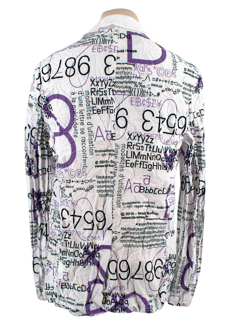Homme Plus Printed Long Sleeve Shirt