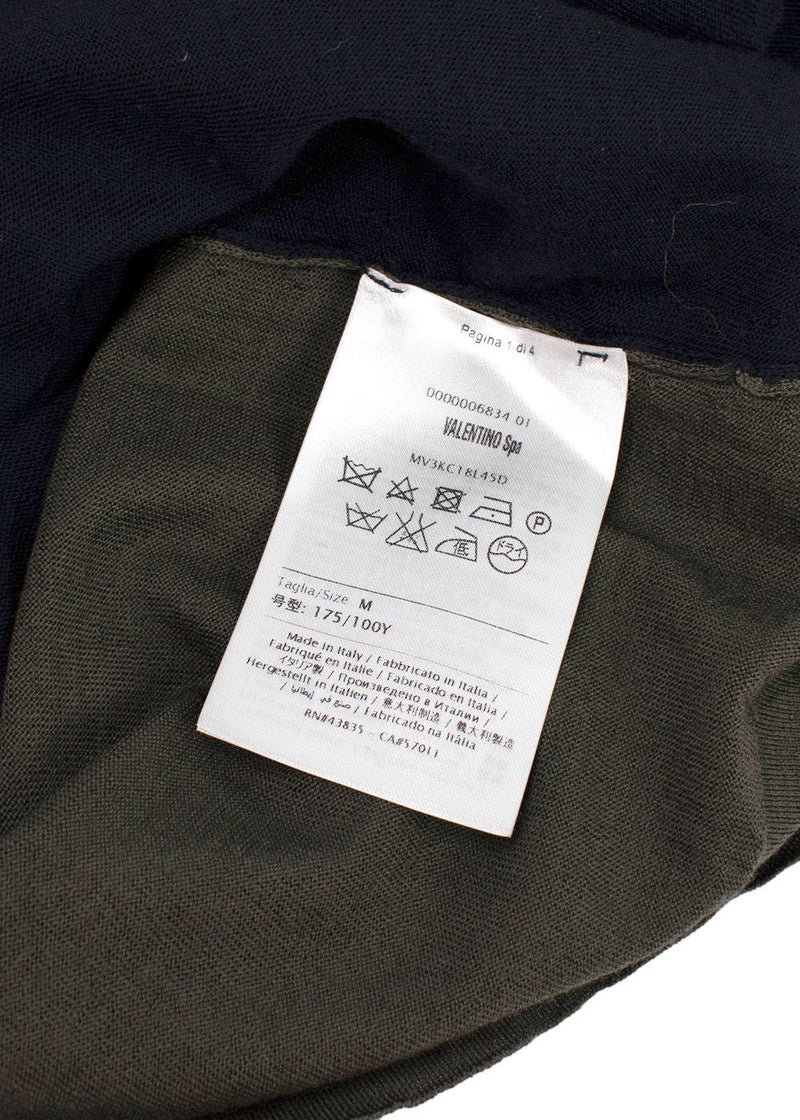 Valentino Two Tone Crew Neck Jumper