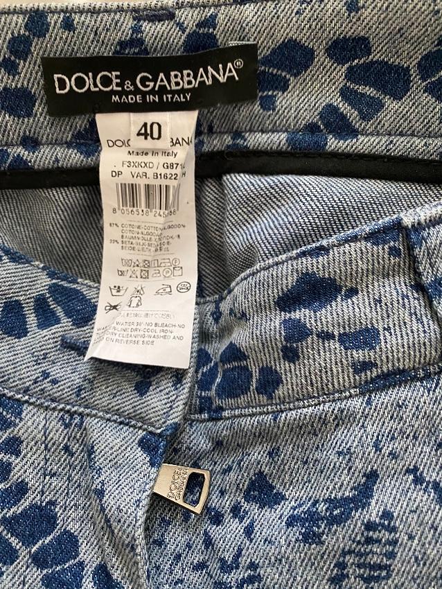 Dolce & Gabbana Lace Print Jeans