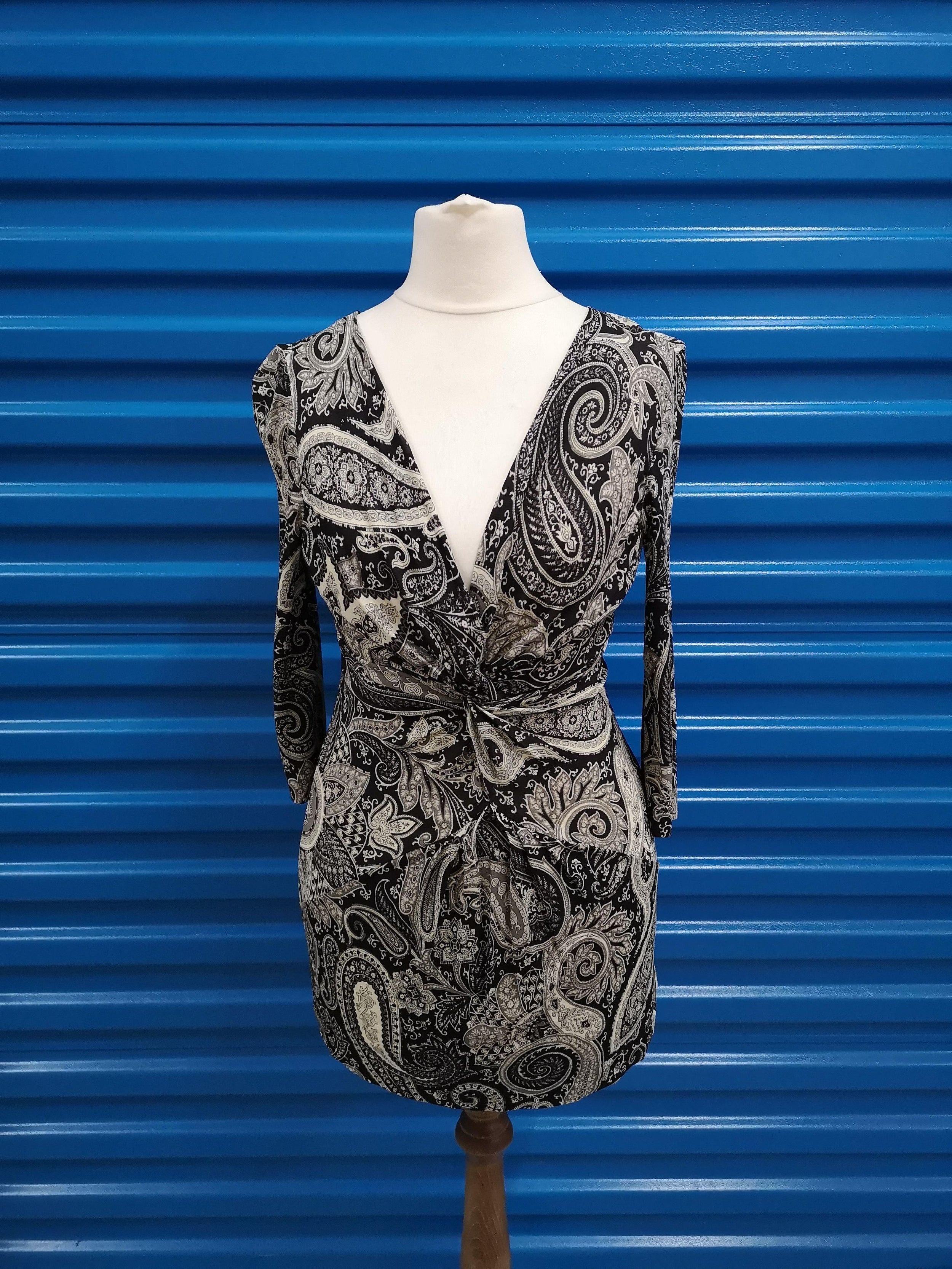 Etro paisley-print ruched-waist dress