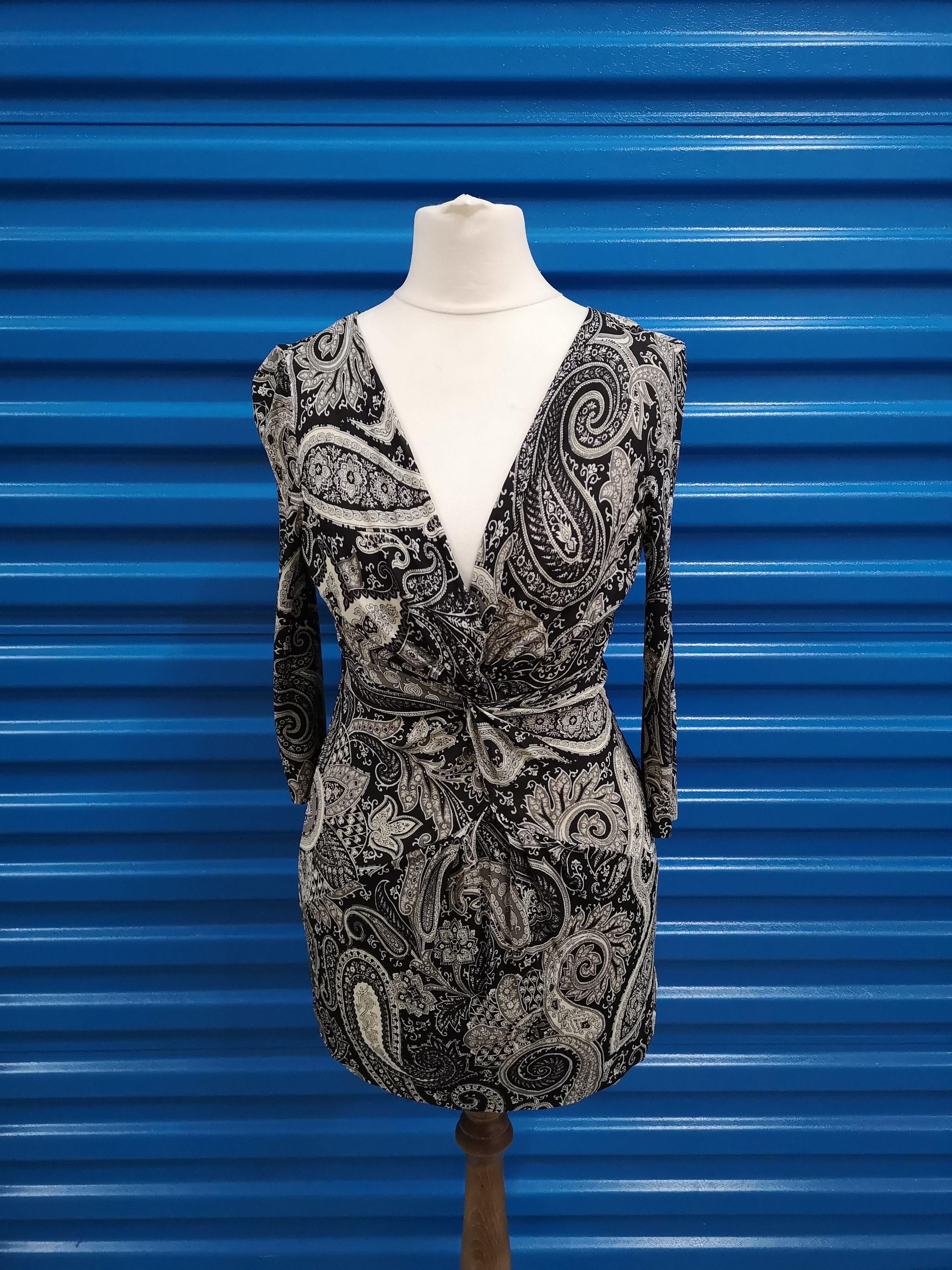 Etro paisley-print ruched-waist dress