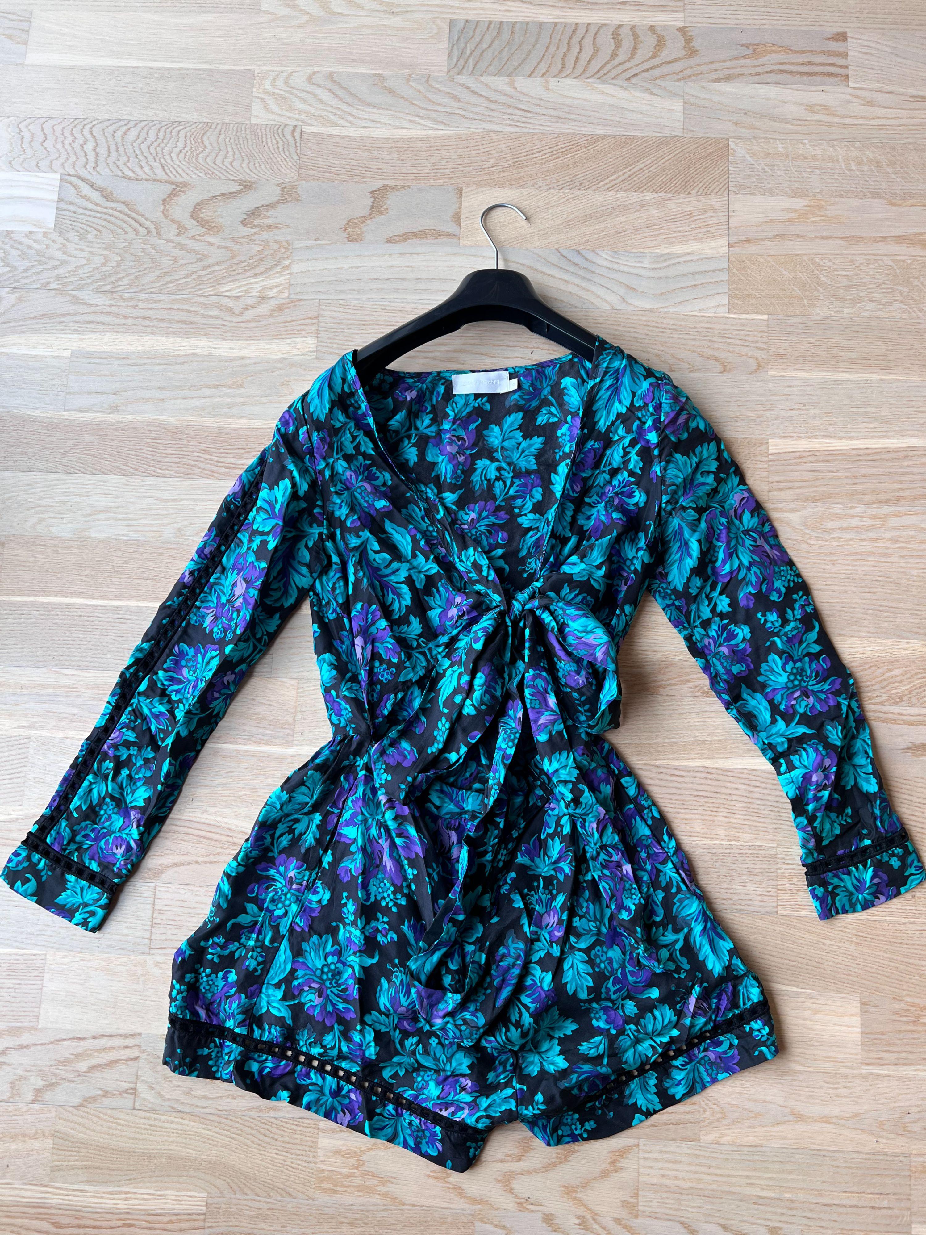 Zimmermann Multicoloured Silk Playsuit