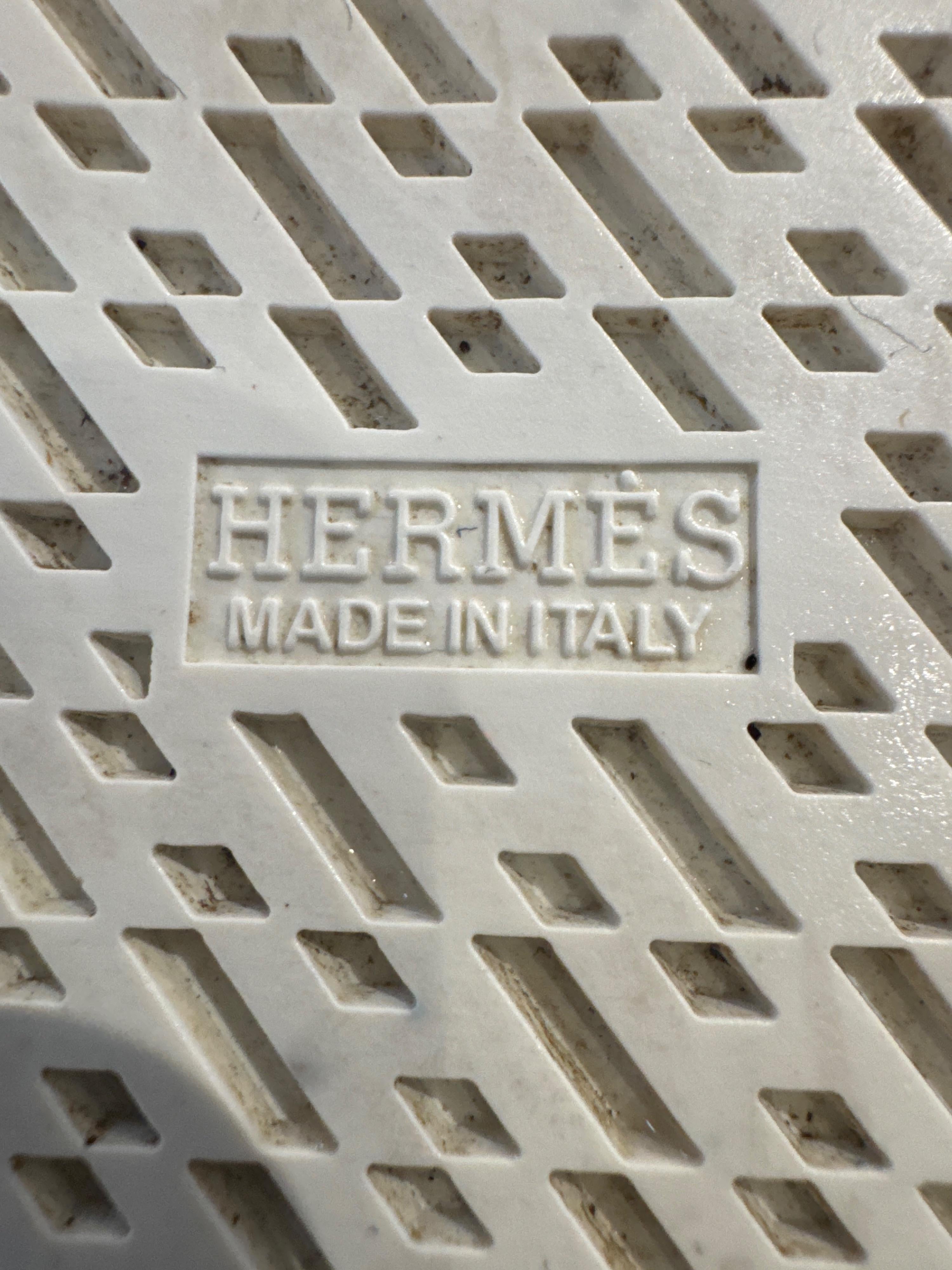 Hermes White Quicker Sneaker