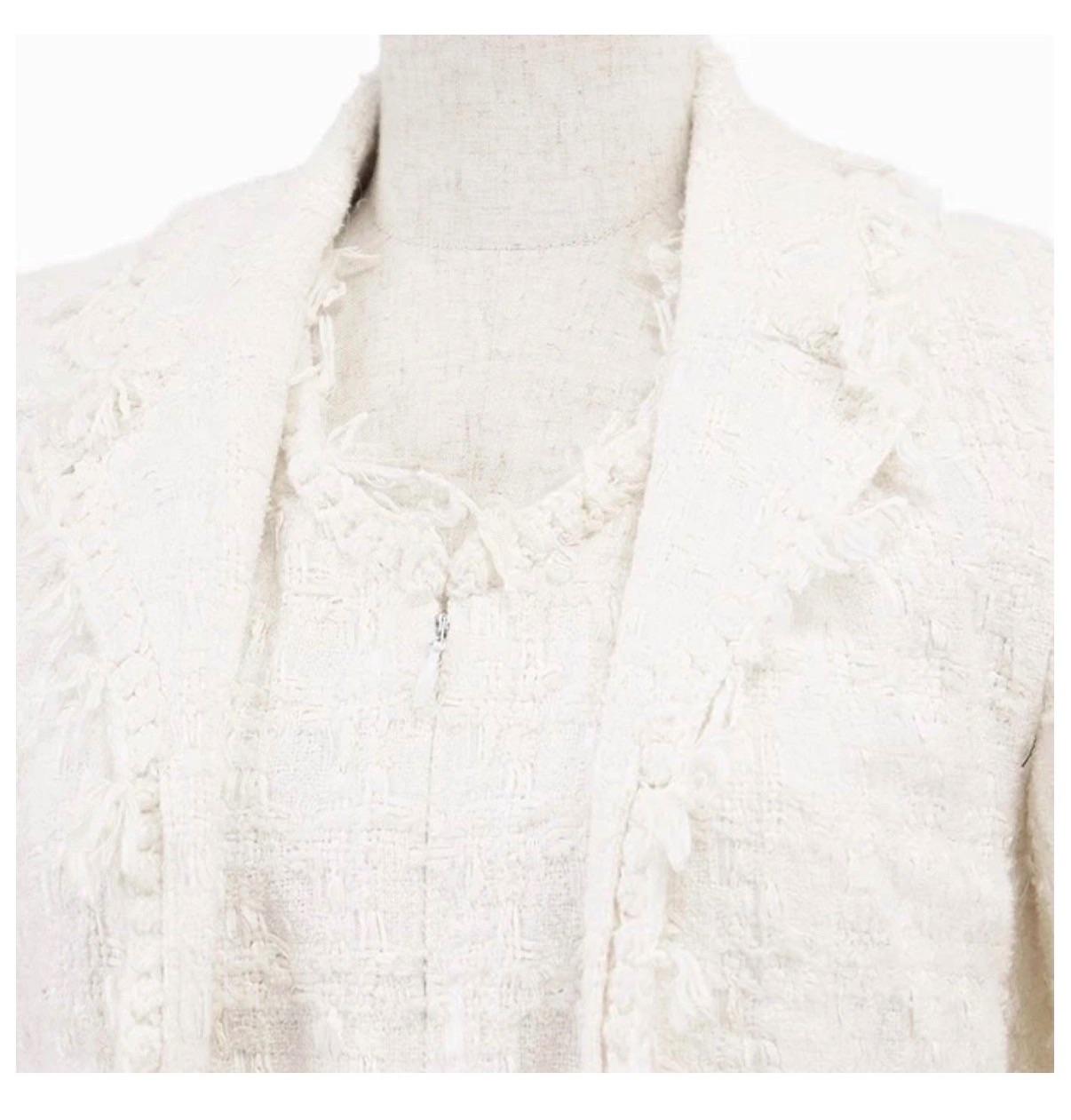 Chanel Tweed Boucle Dress Suit