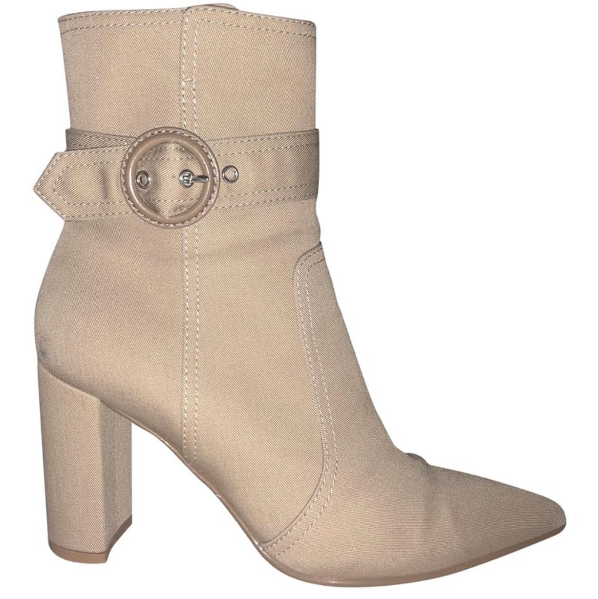 Miller Buckled Twill Ankle Boots