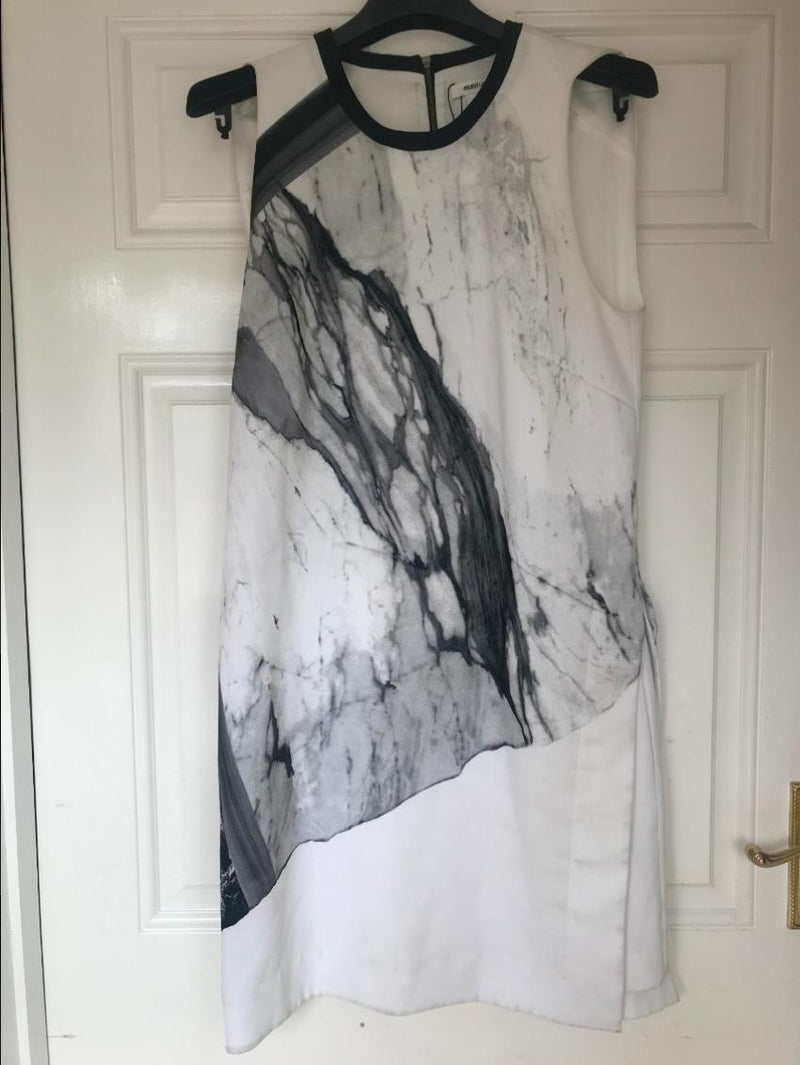 Helmut Lang Marble Print Dress
