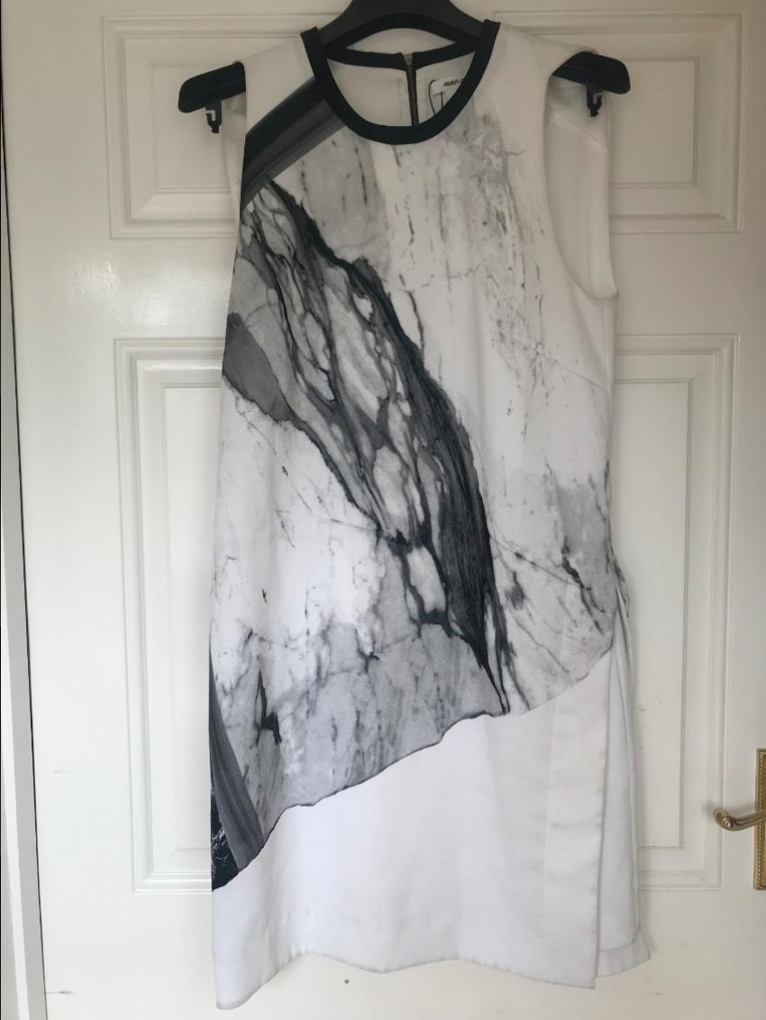 Helmut Lang Marble Print Dress