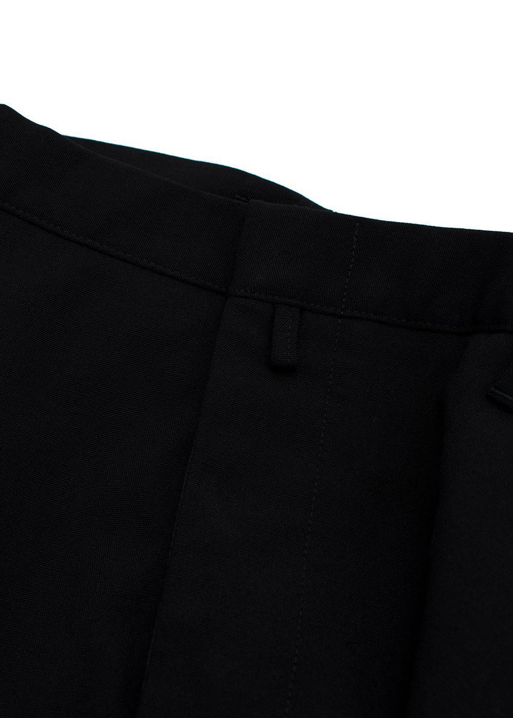 Jil Sander Black Single Breasted Wool Blend Suit