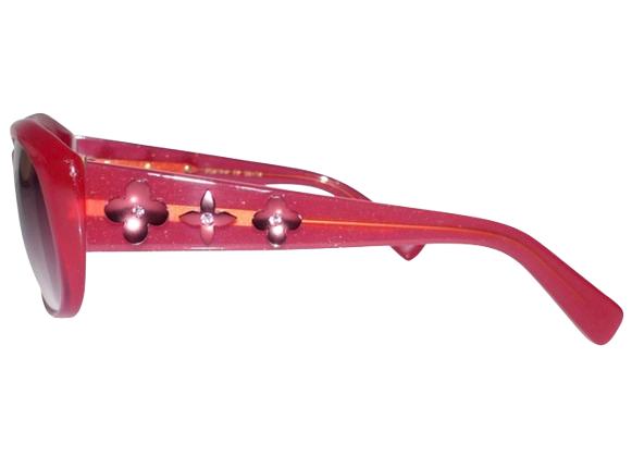 LV Pink Acetate  Embellished Sunglasses