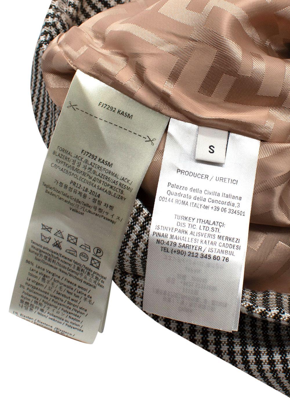 Fendi  Houndstooth Check Shorts