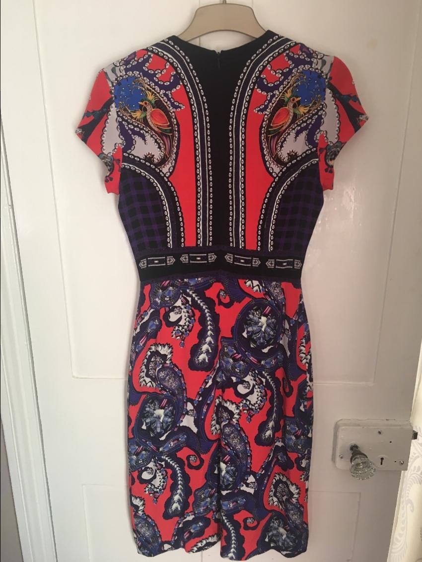 Mary Katrantzou Printed Cap-Sleeve Dress