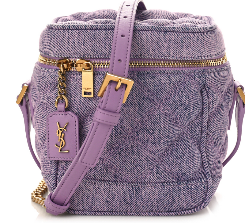 Lilac Denim Vanity Bag