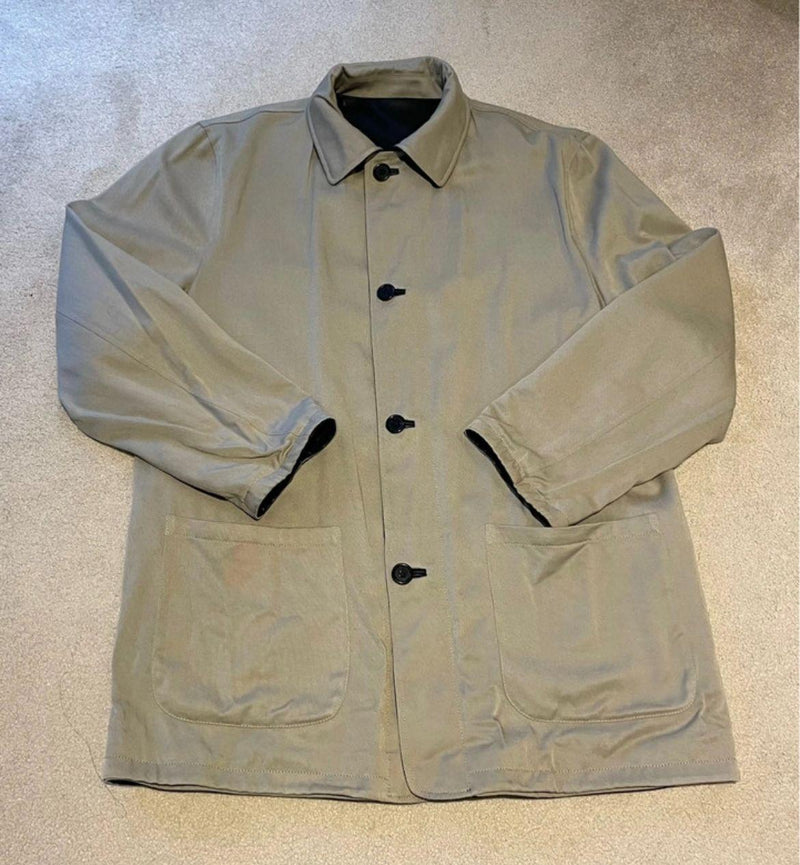 Reversible Black Leather Jacket