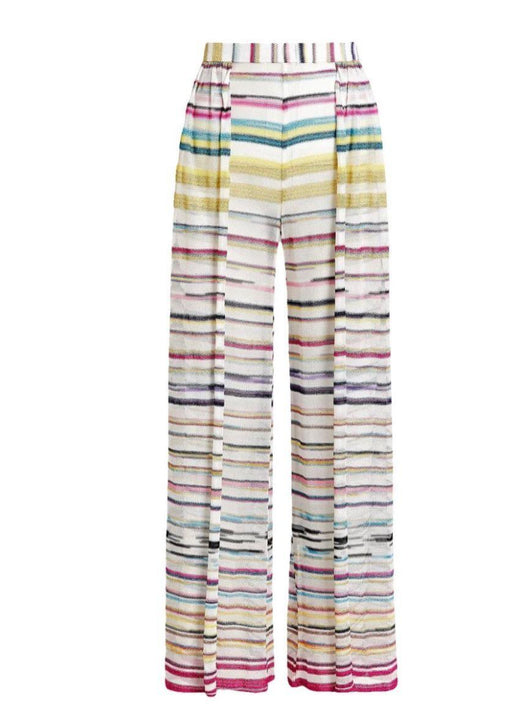 Multi Colour Striped  Wide Legged Pants