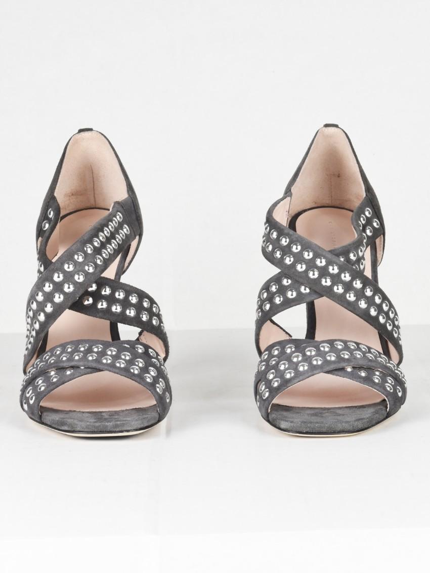Christopher Kane grey suede sandals