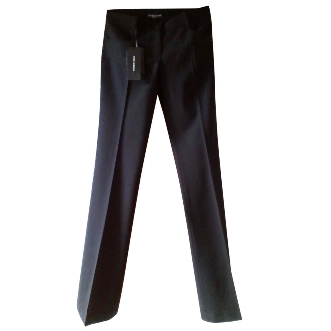 Dolce & Gabbana Black Wool Pants