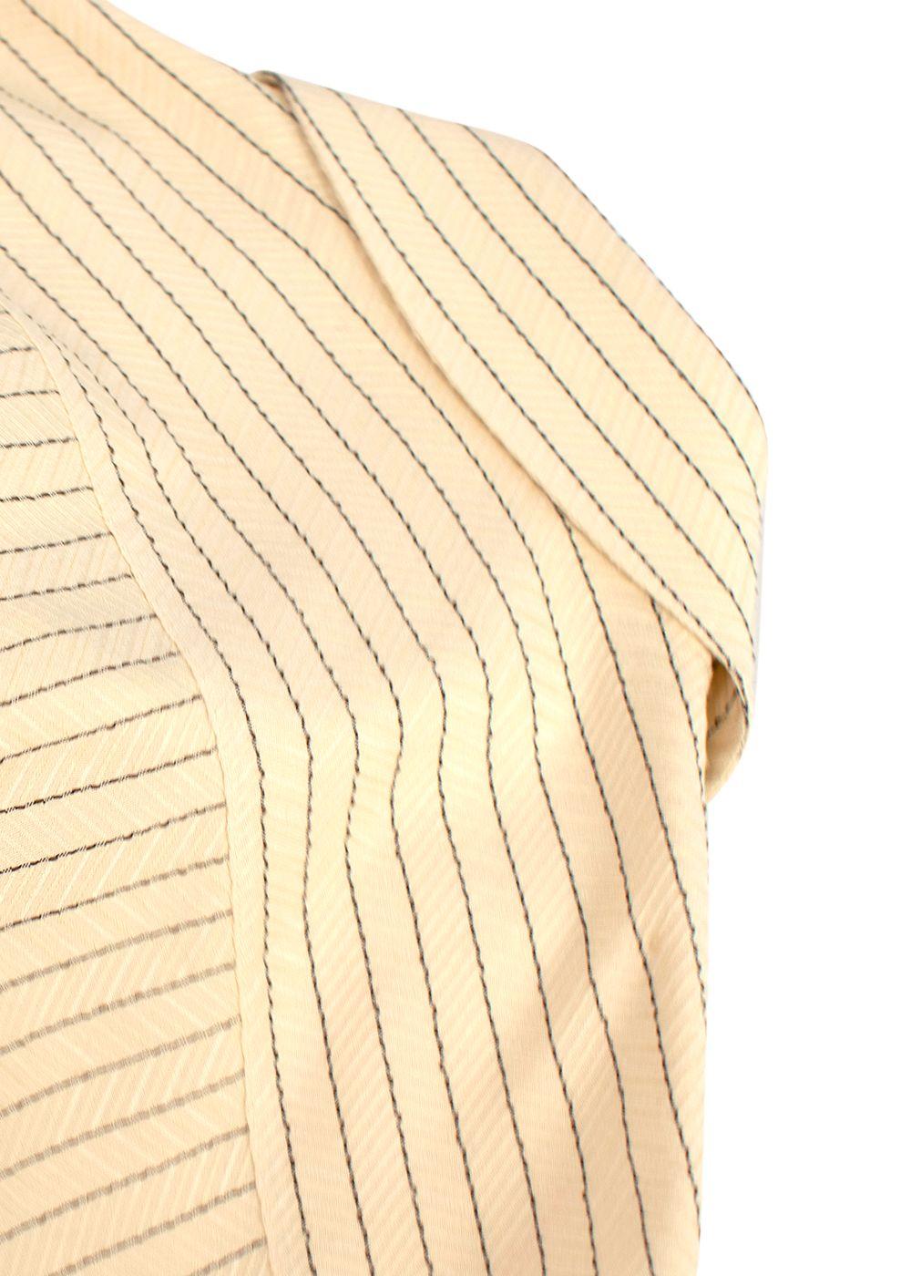 The Row Sonia Striped Jacquard Dress