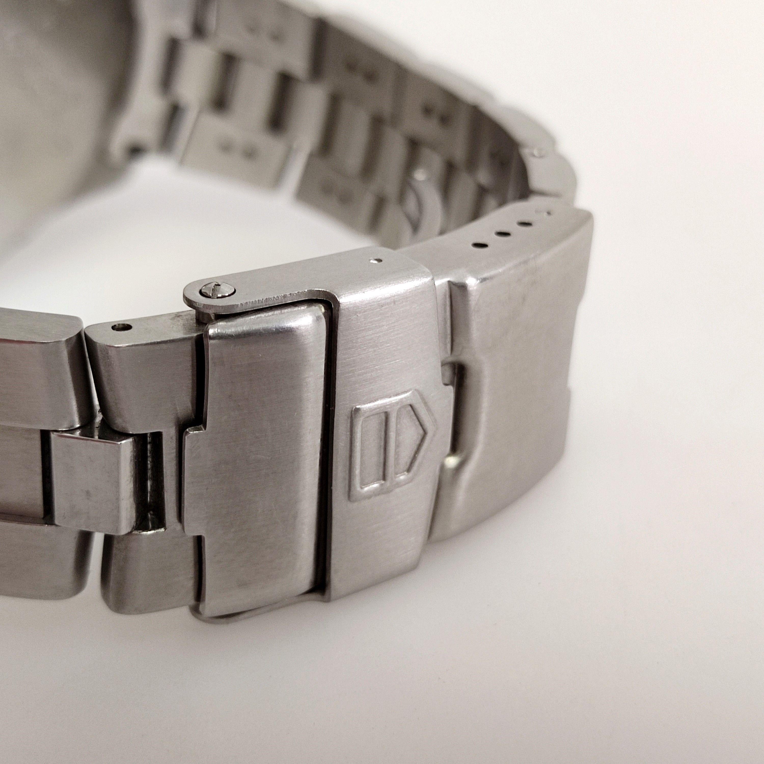 Blue ceramic & stainless steel Seychelles bracelet watch