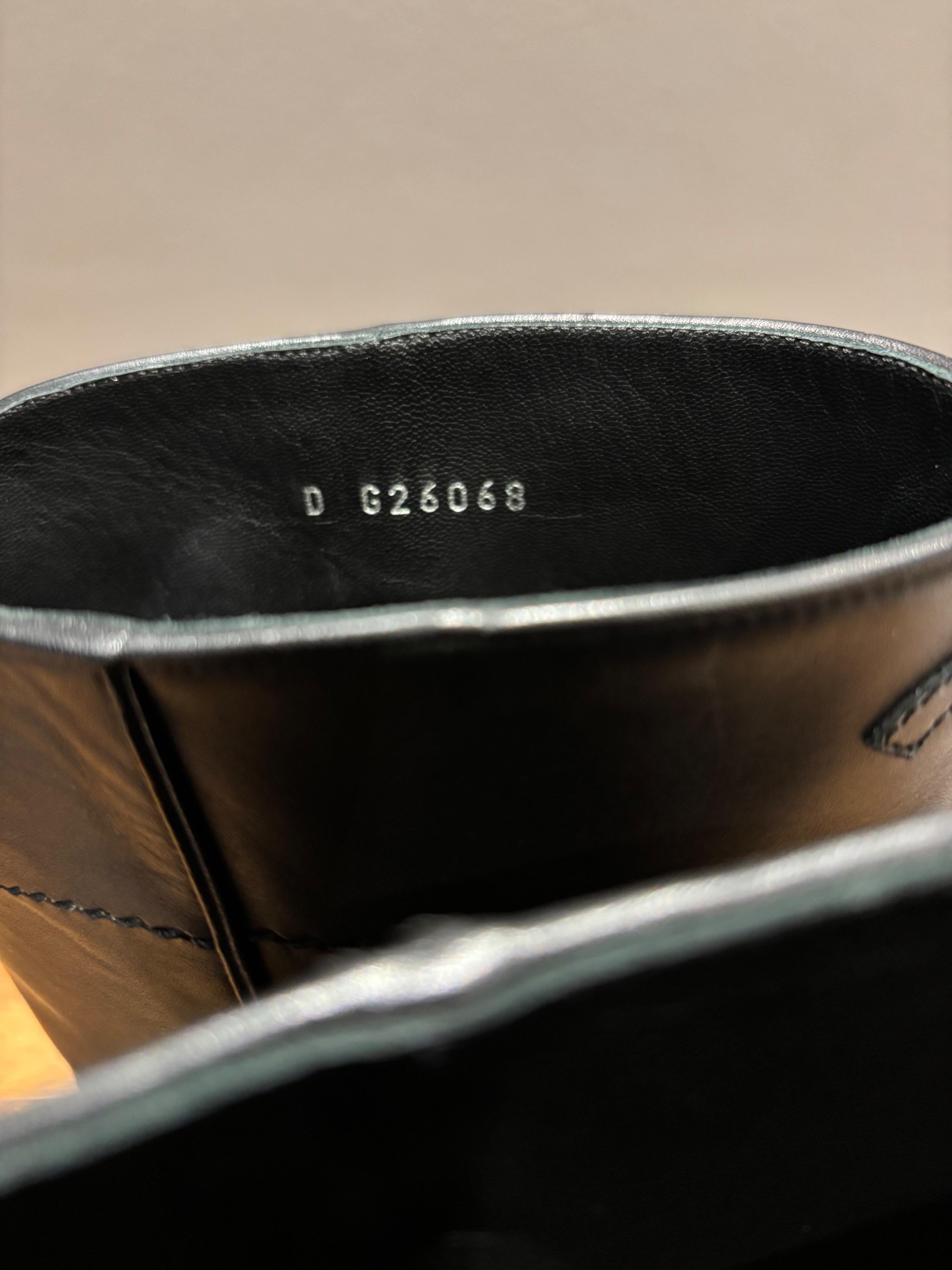 Chanel Black Leather CC Boots
