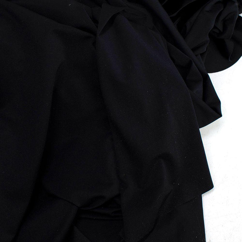 Maygel Coronel Black One-Shoulder Draped Mirmar Dress