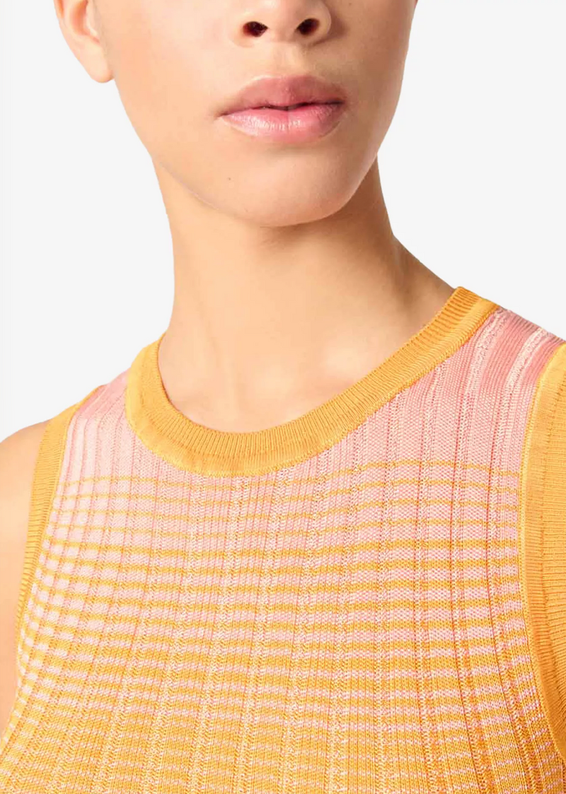 Maje Tie-Dye Ribbed Knitted Maxi Dress