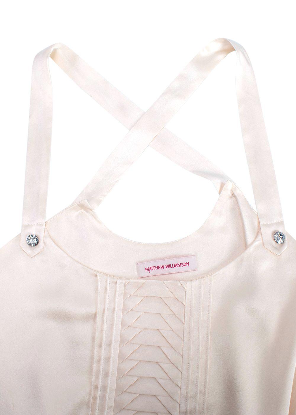 Matthew Williamson Cream Silk Vest