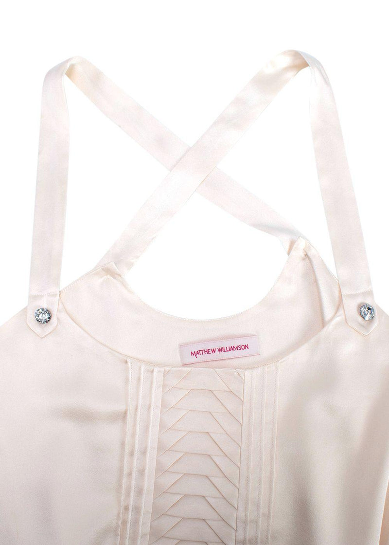 Matthew Williamson Cream Silk Vest