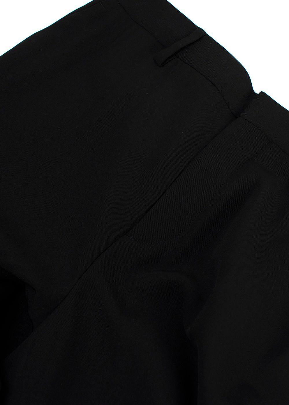 Petar Petrov Black Classic Wide Leg Trousers