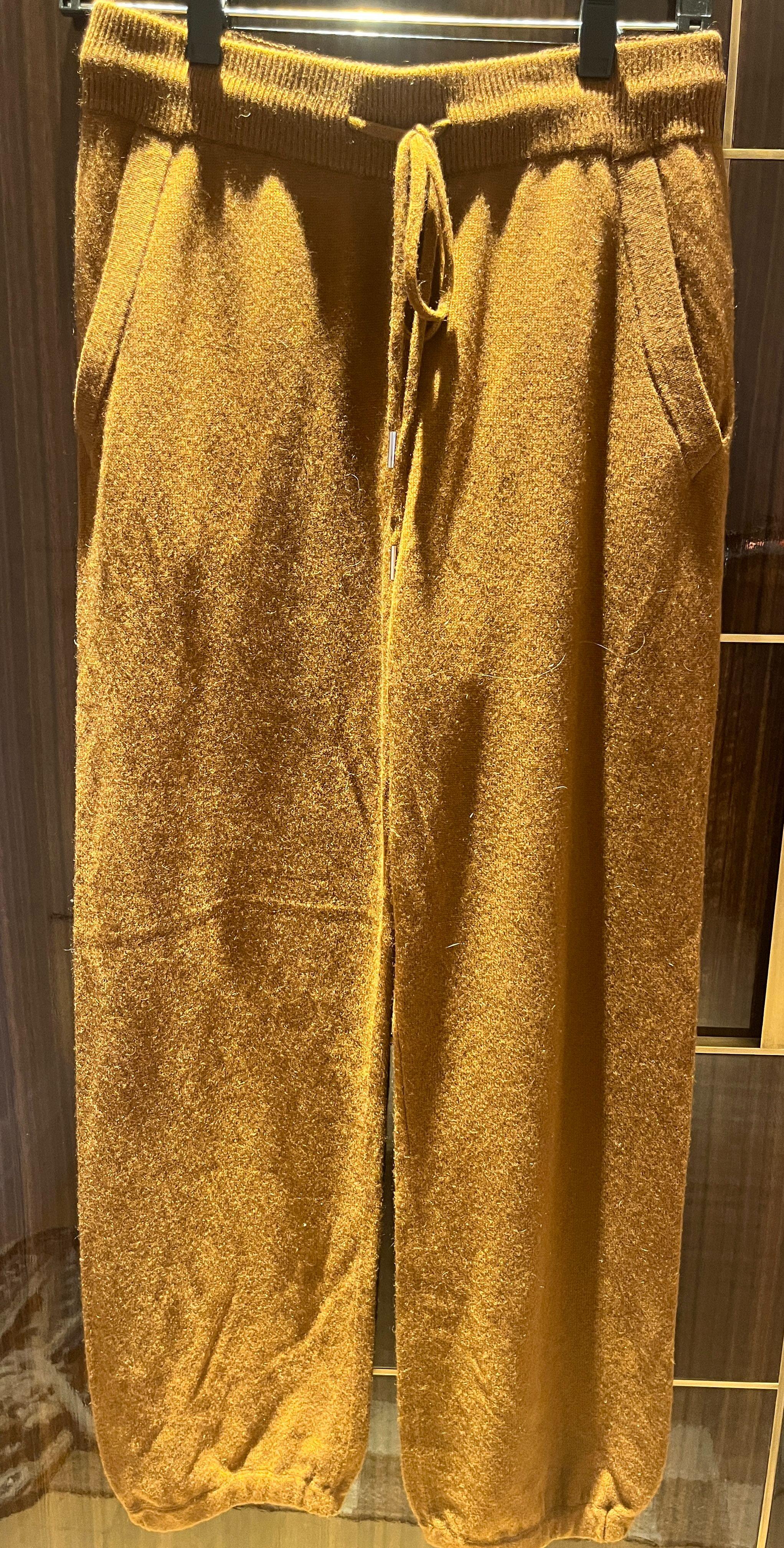 Nili Lotan Brown Cashmere Trackies