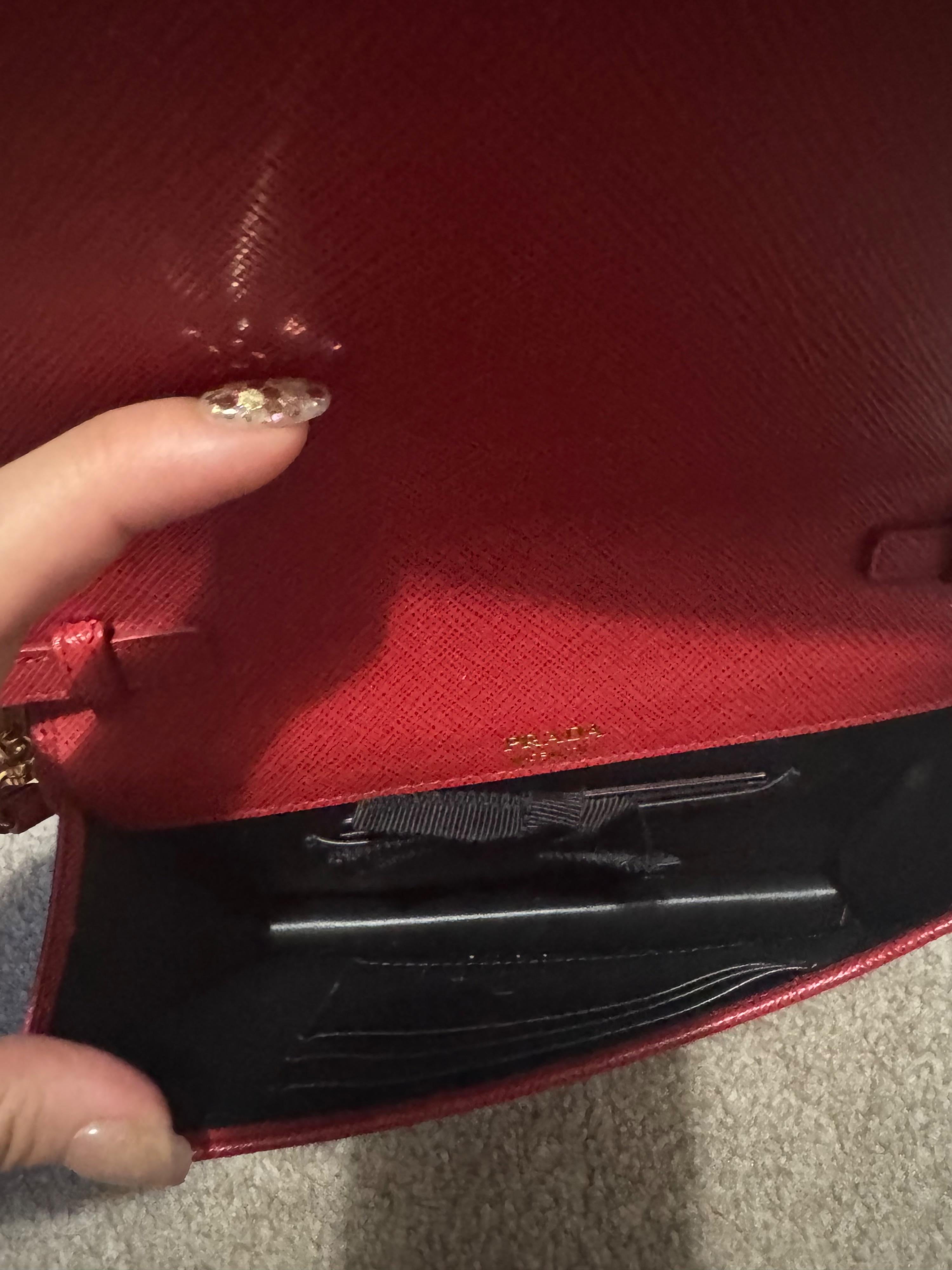 Prada Mini Red Crossbody Bag