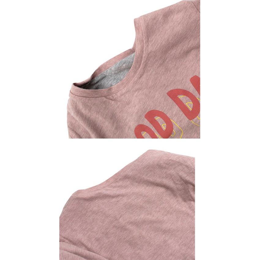 Stella McCartney Grey/Pink Good Day/Bad Day Cotton Reversible Sweater