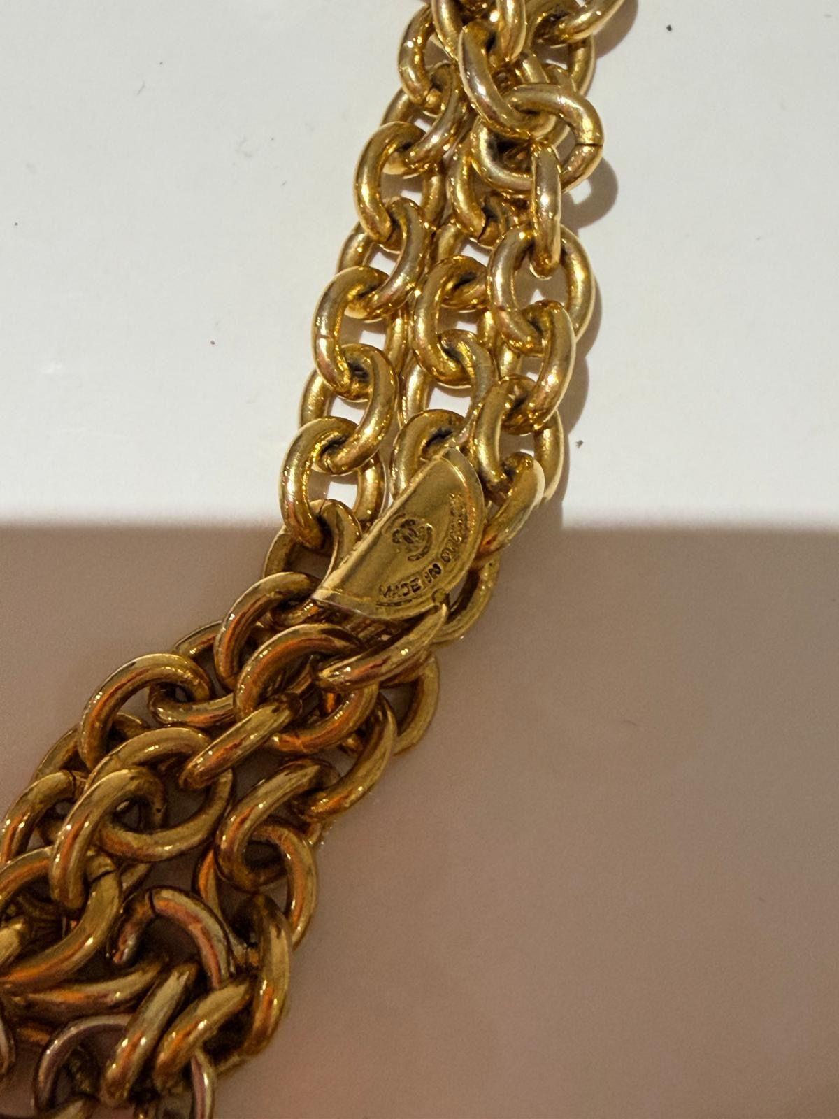 Chanel Vintage Gold Plated Necklace/Belt 2001