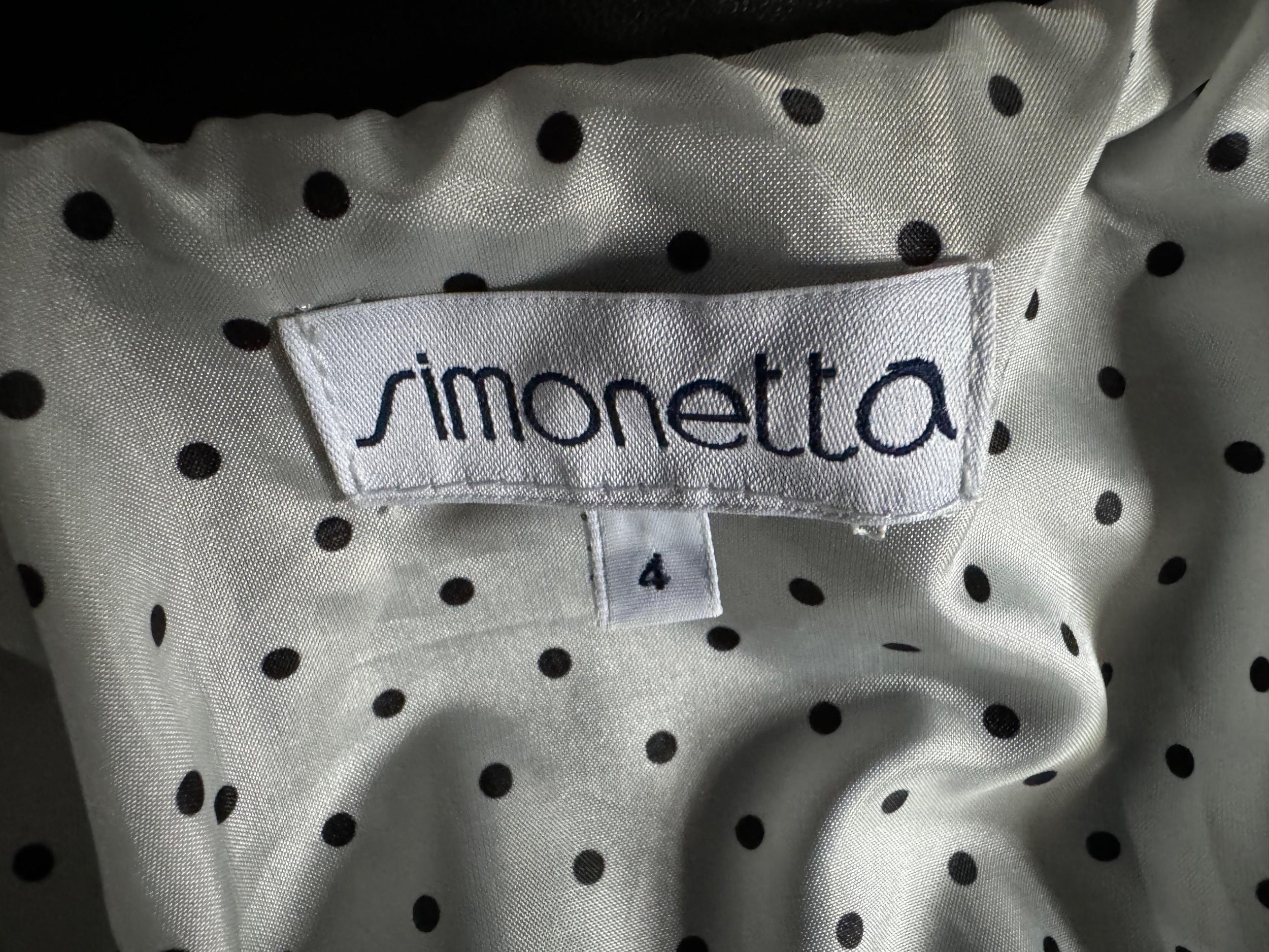 Simonetta Kid's Black Ruffled Leather Jacket