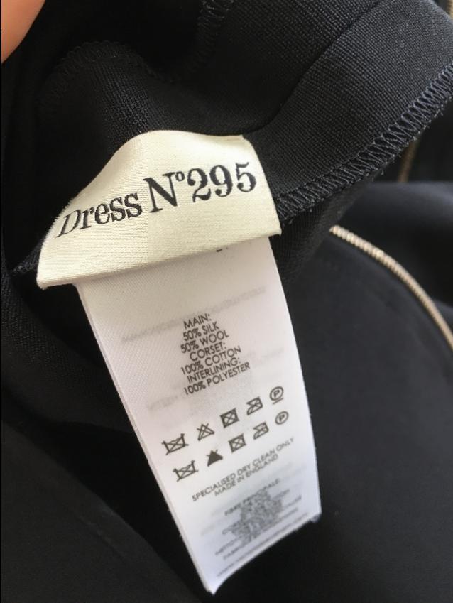 Victoria Beckham Strapless Black Dress