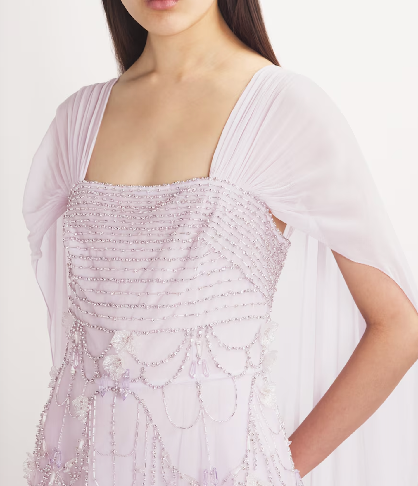 Georges Hobeika Embellished Floral Gown