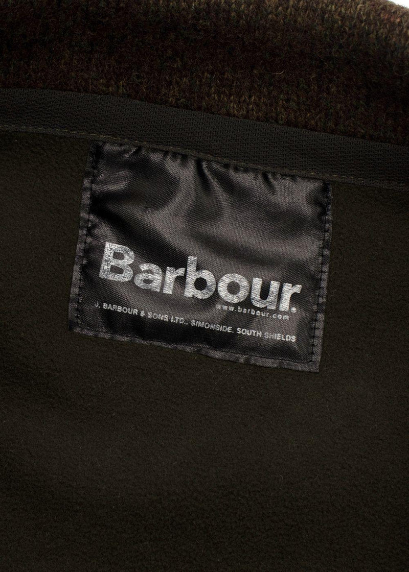 Barbour Khaki Longline Wool Blend Fleece