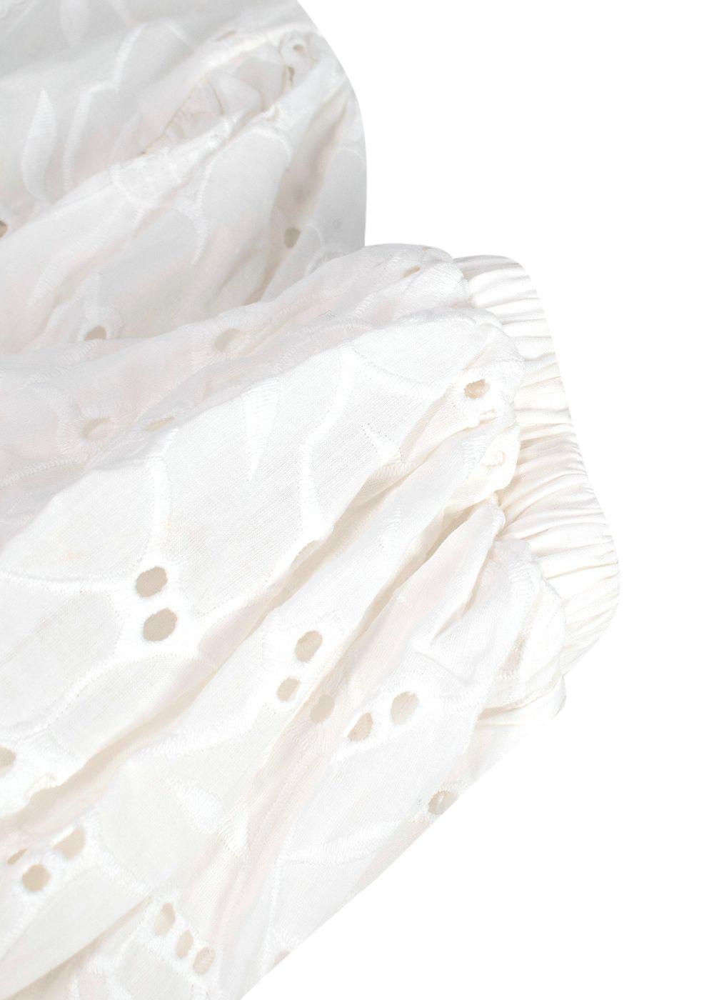 Waimari White Embroidered Mini Dress