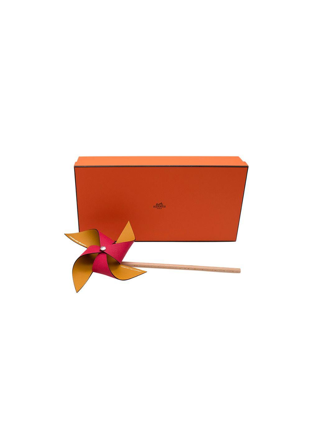 Hermes Epsom Leather Petit H Pinwheel