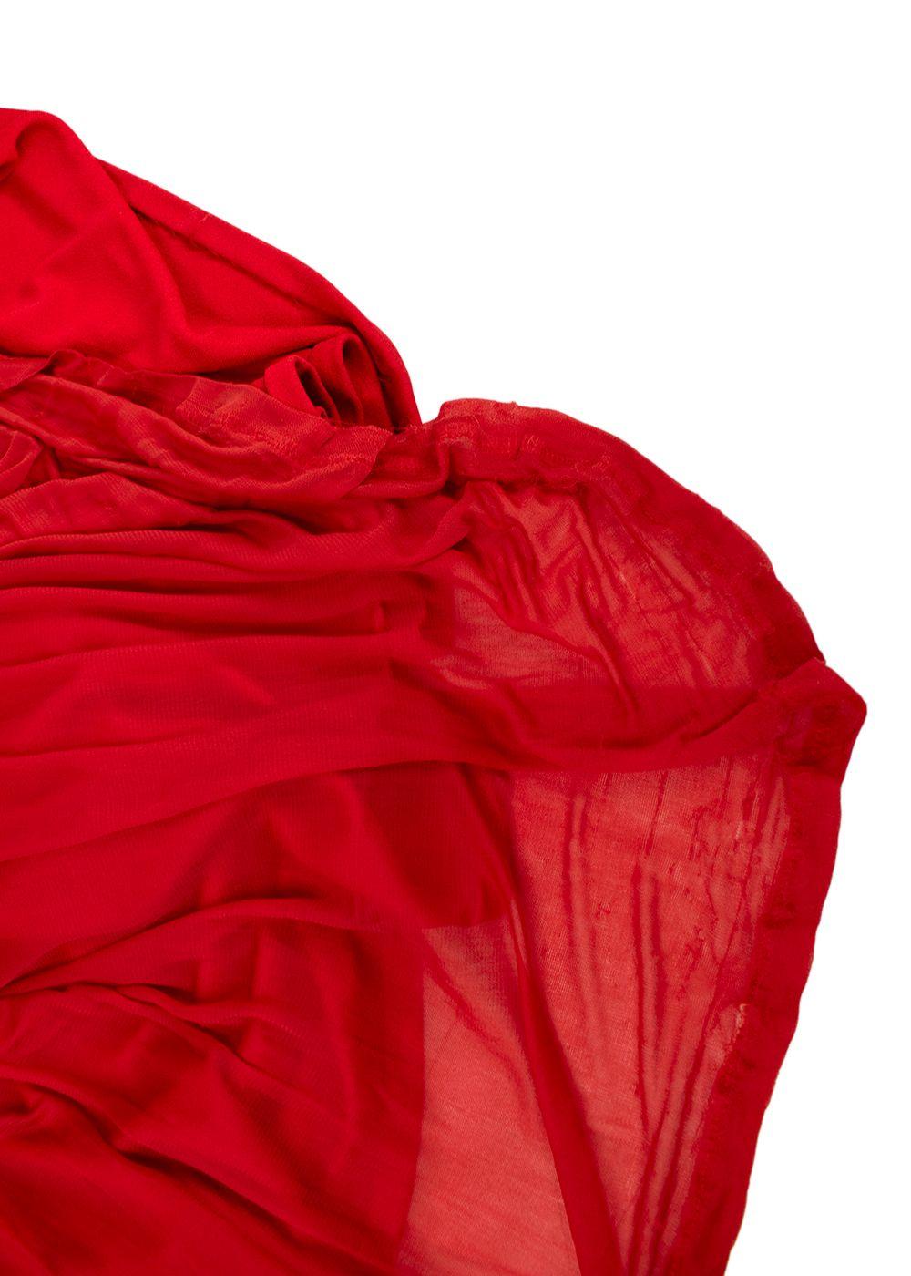 Gucci Red Open Back Sleeveless Dress