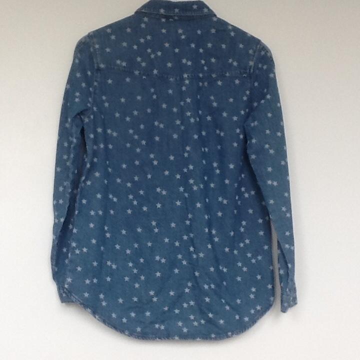 Zoe Karssen Star Print Denim Shirt
